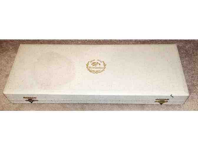 Box Set of 5 Koransha Golden Lily Iro-e Plates