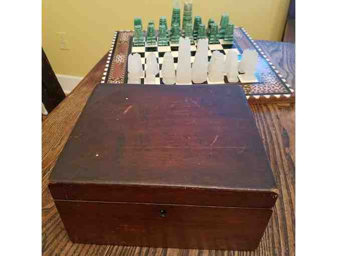 Onyx Chess Pieces from Mexico - OPENING BID REDUCED