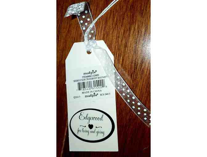 Mudpie Seersucker Crossbody Purse