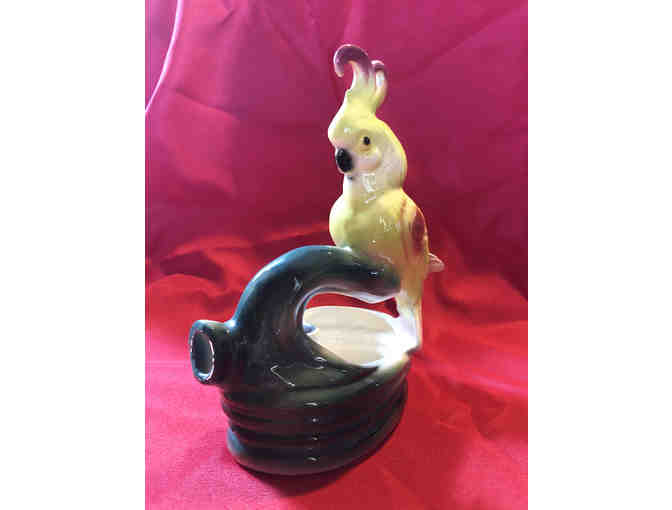 77- Polychrome Cockatiel Dish