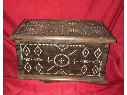 131- Indonesian Hardwood Chest in Dutch Colonial Style