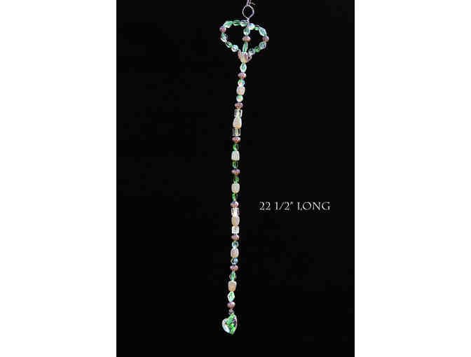 109 'Have a Heart' bead and stone hanging.