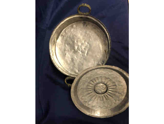 65- Vintage Egyptian Brass Cooking Pot