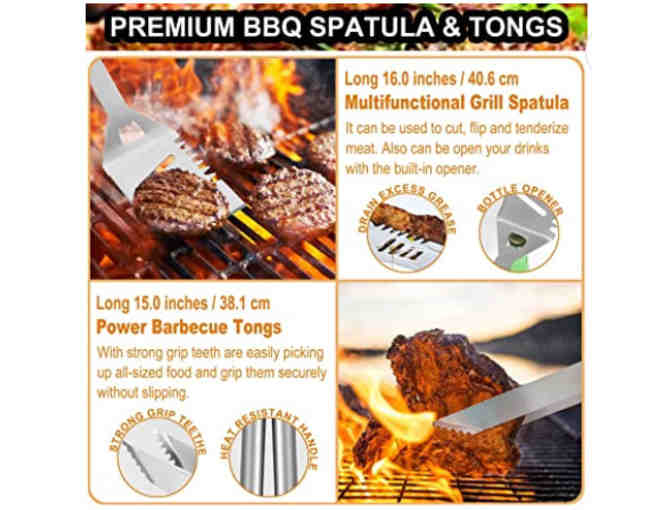 26 PCS Stainless Steel Barbecue Camping Grill Set