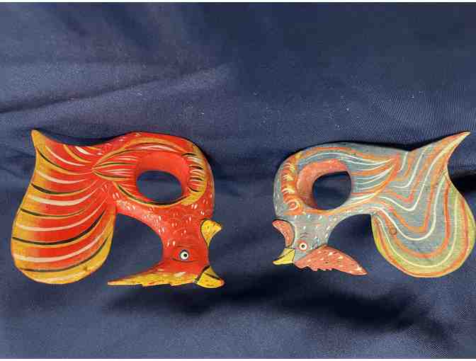 Set of 5 Rooster Napkin Rings