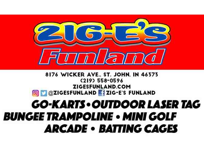 Enjoy 4 passes to Zeg-e's Funland In St. John, IN + $100 FOOD CREDIT