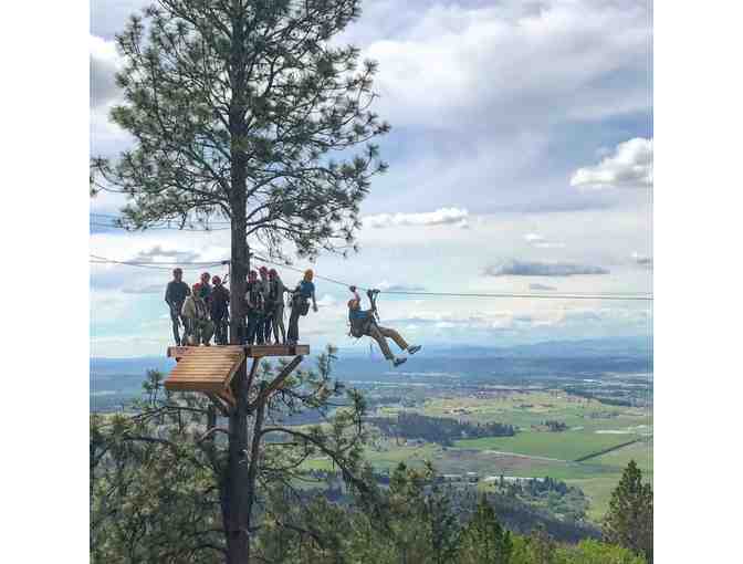 Enjoy 4 ZIP LINE Tours MICA MOON TOUR rated 5 STAR Spokane, WA + $100 FOOD