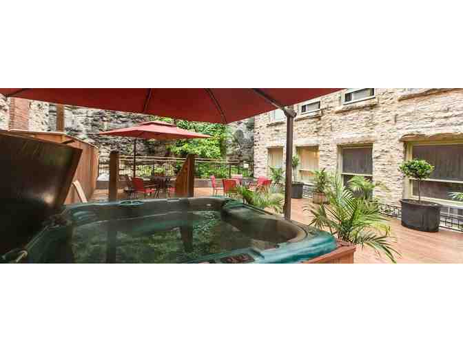 Enjoy 2 nights @ 4.4 star Basin Park Hotel in Eureka Springs, AR + $100 FOOD CREDIT