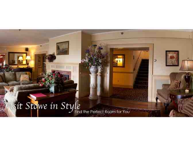 Enjoy 3 nights at Stowe Inn Lamoille, VT,  luxury Historic Inn SUITE ROOM + $100 FOOD