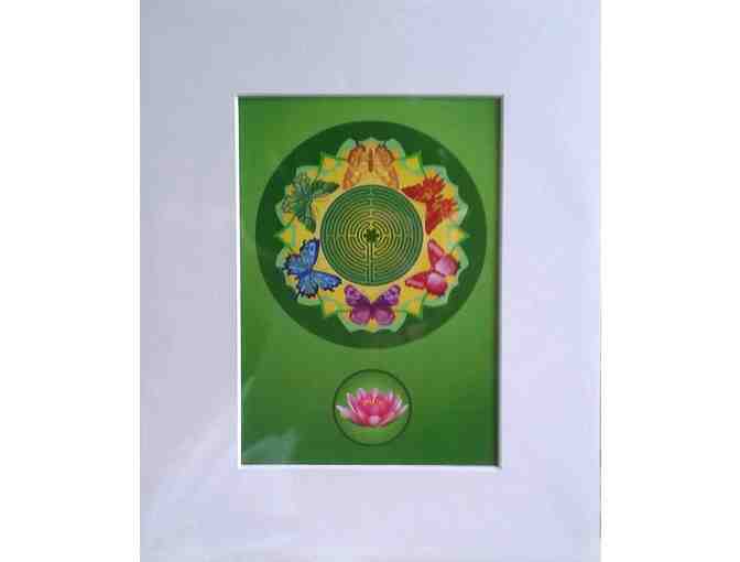 Spring Lotus Labyrinth print