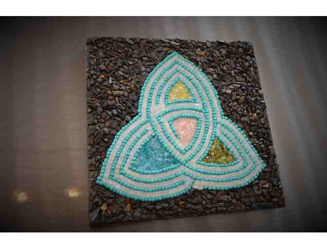 Beautiful Handmade Trinity Labyrinth with Semi Precious Stones