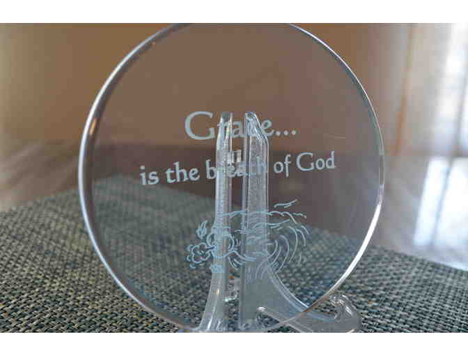 Glass Artwork with Stand #1