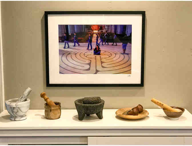 Framed Print Grace Cathedral Labyrinth