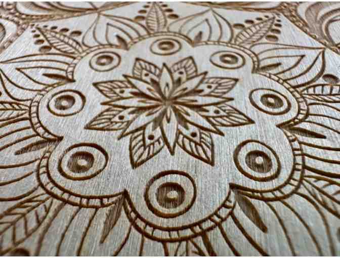 Birch Wood Mandala - Photo 1