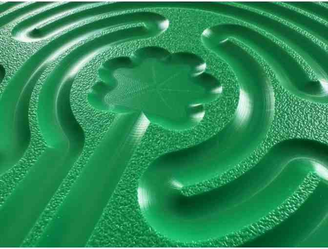 Chartres Labyrinth | 18-inch Vibrant Green Acrylic - Photo 1