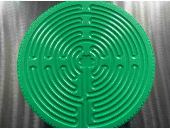 Chartres Labyrinth | 18-inch Vibrant Green Acrylic - Photo 3