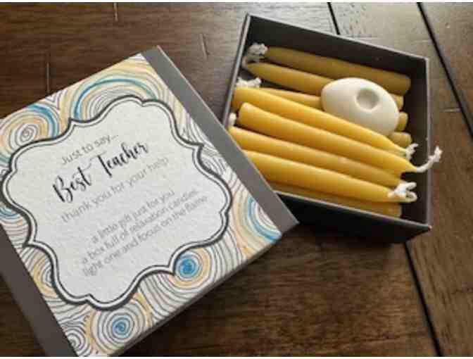 British Candle Set | BEST TEACHER - Photo 1