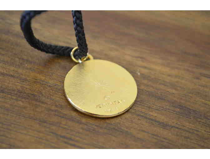 Veriditas Labyrinth Necklace | Gold Plated Pewter