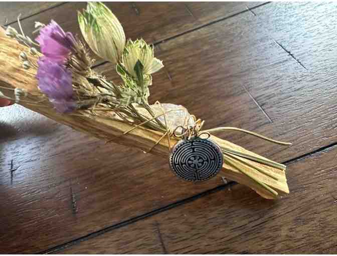 Floral Crystal Wand | Labyrinth Charm - Photo 1