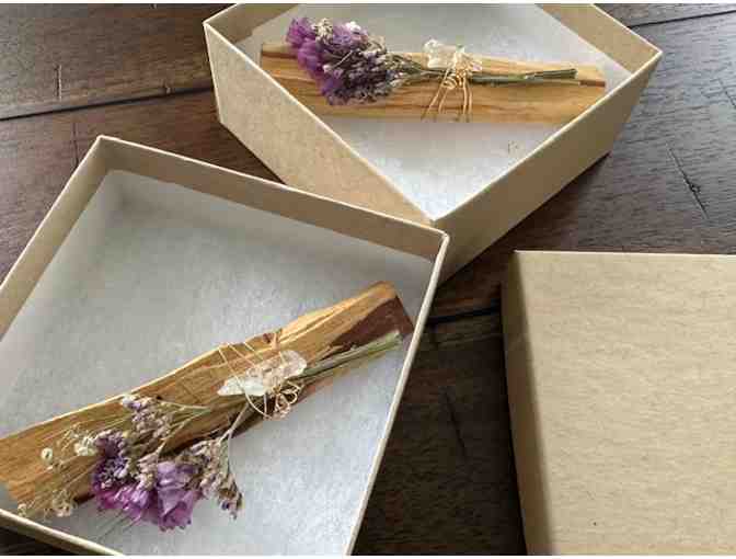 Set of Two | Floral Crystal Wands (Purple)