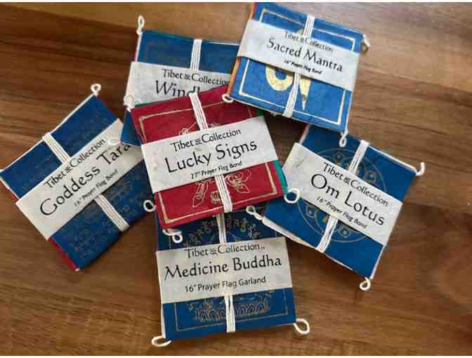 Set of 6 Prayer Flag Mini Garlands