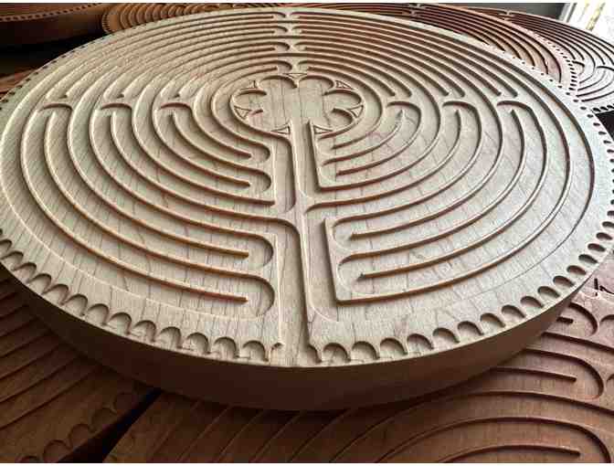 Created for our 2024 Auction | Maple Wood Labyrinth | 10-inch - Photo 2