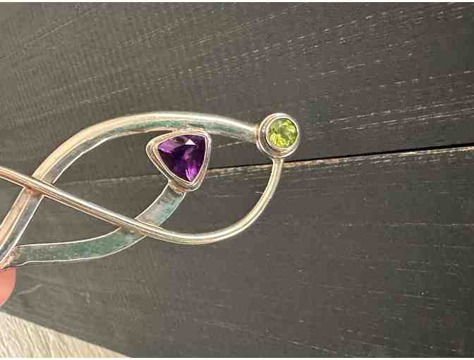 Peridot & Amethyst Pendant