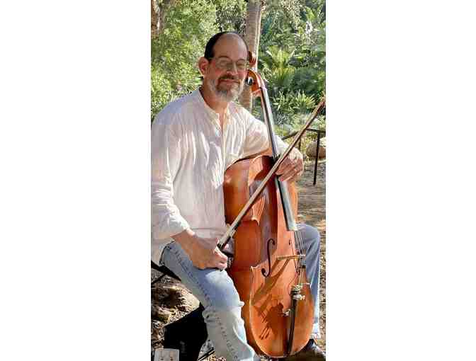 Live cello music for a labyrinth walk event
