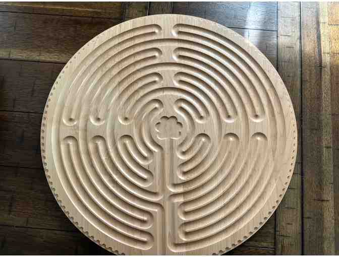 Large Chartres Wooden Labyrinth | Engraved