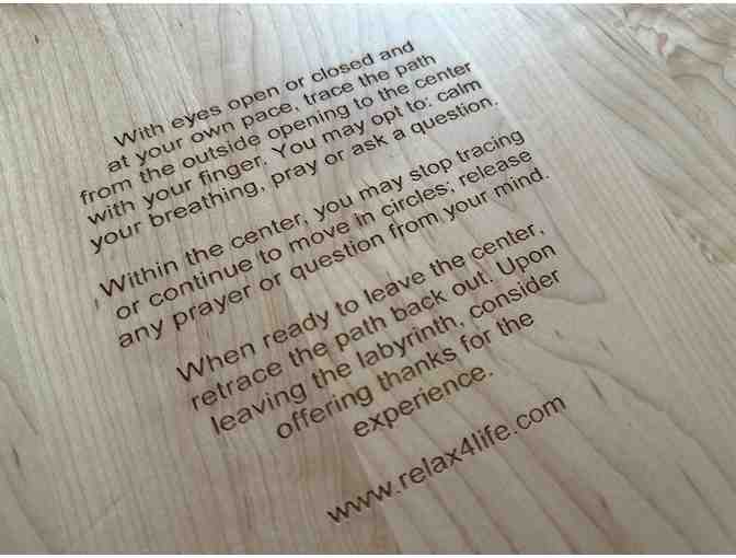 Large Chartres Wooden Labyrinth | Engraved