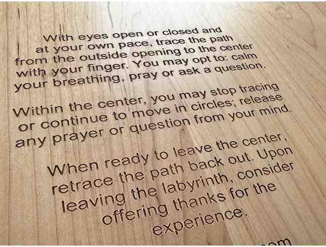 Large Chartres Wooden Labyrinth | Engraved