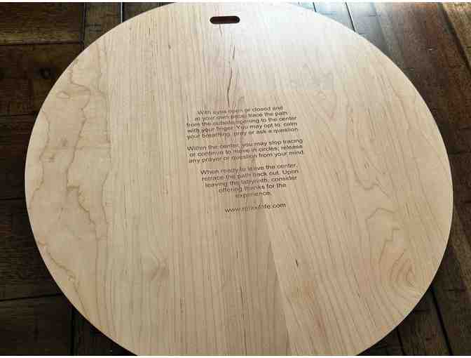 Large Chartres Wooden Labyrinth | Engraved