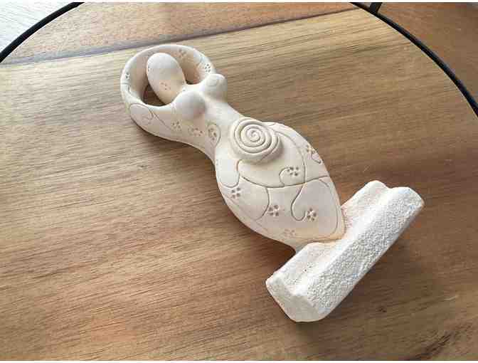 Gypsum Cement Goddess Figurine | Spring