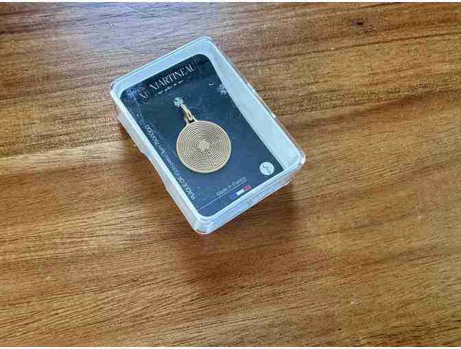 Gold-Plated Labyrinth Pendant