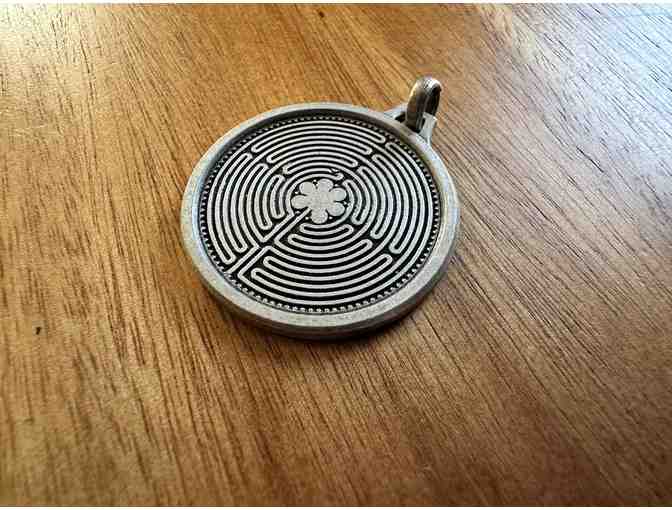 A Path to Contemplation | Pewter Labyrinth Medallion