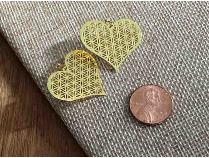 Heart Flower of Life (Gold-Plated) | Earring Set