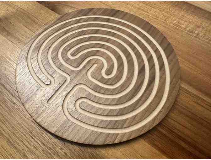 Classical Labyrinth in Walnut Laminate | 7 inch