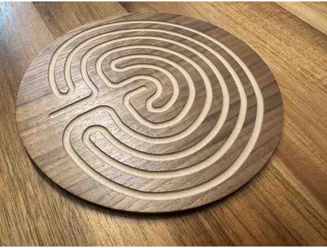 Classical Labyrinth in Walnut Laminate | 7 inch