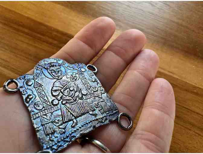 Pilgrimage Badge with subtle RAINBOW SHEEN