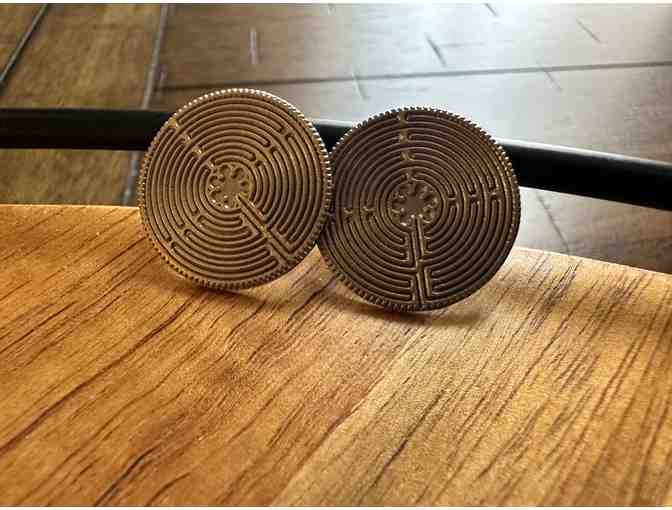 Chartres Labyrinth | Post Earrings #1