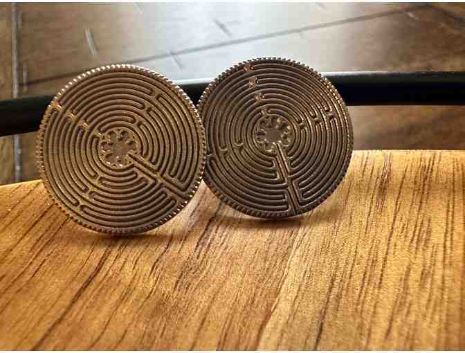 Chartres Labyrinth | Post Earrings #1