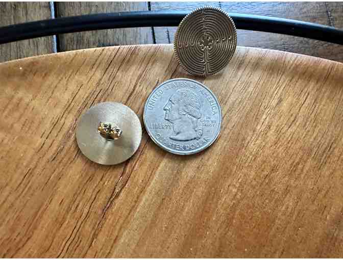 Chartres Labyrinth | Post Earrings #1