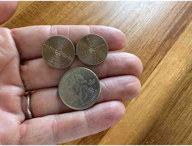 Chartres Labyrinth | Post Earrings #1