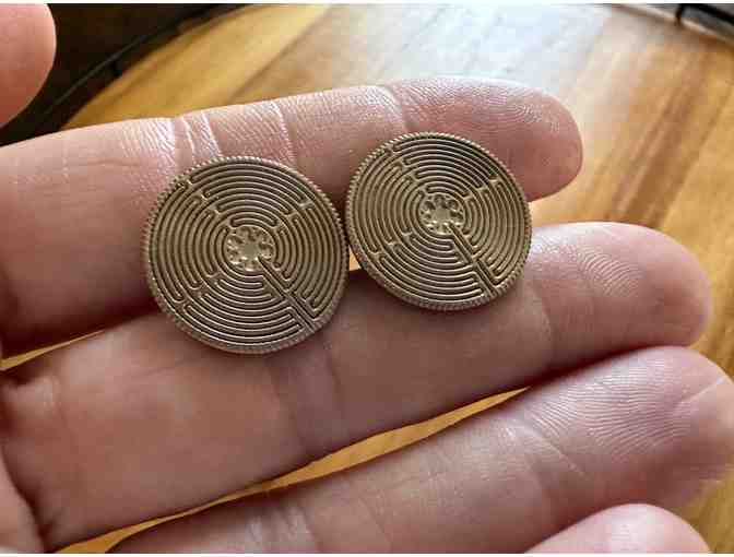 Chartres Labyrinth | Post Earrings #1