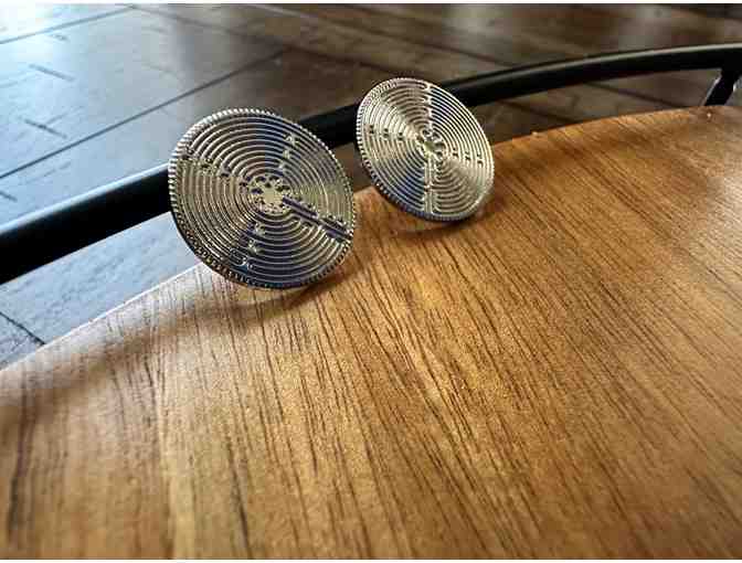 Chartres Labyrinth | Post Earrings #2