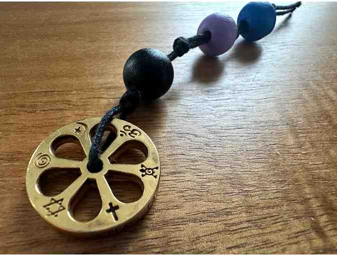 Sacred Wheel of Peace | Gold Tone