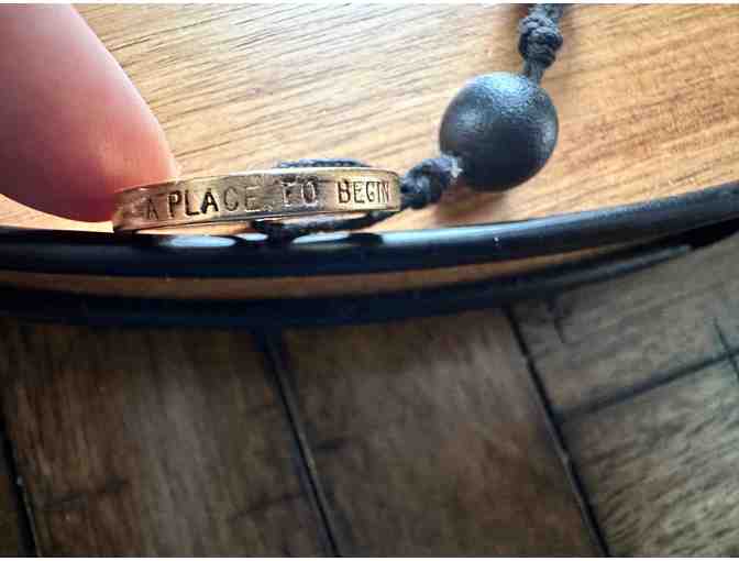 Sacred Wheel of Peace | Gold Tone