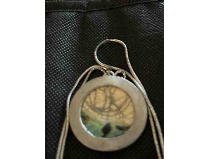 Pewter & Connemara Marble Pendant