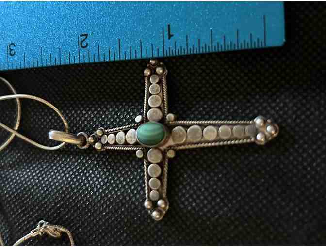 Malachite Cross | Pendant