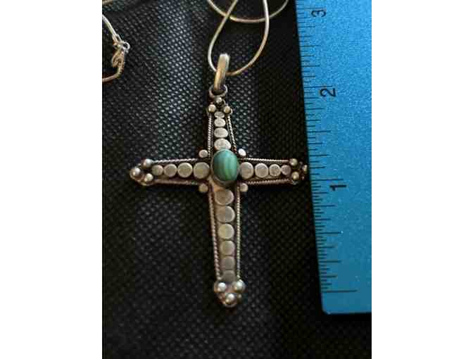 Malachite Cross | Pendant